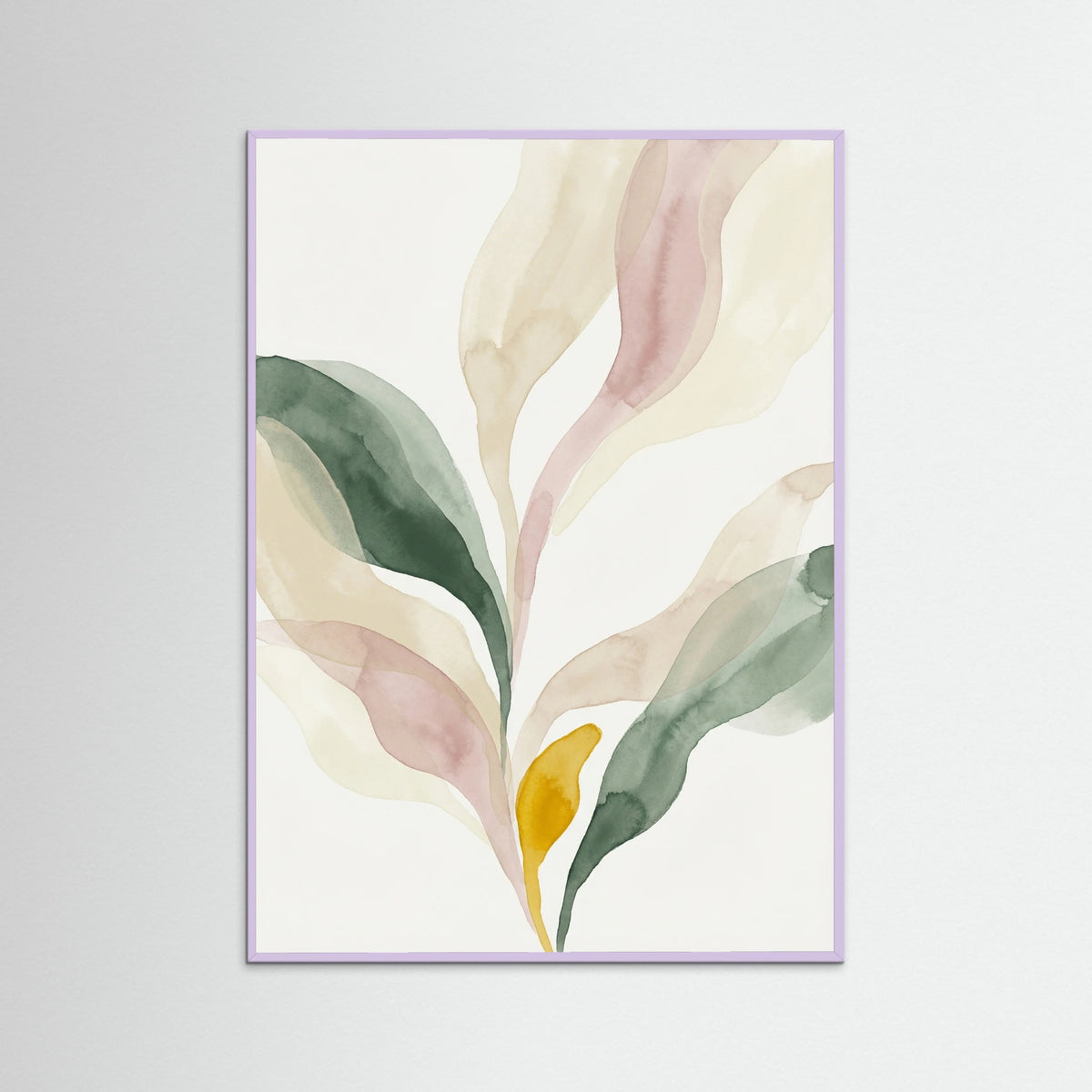 Lilac Wood Abstract Petal Forms