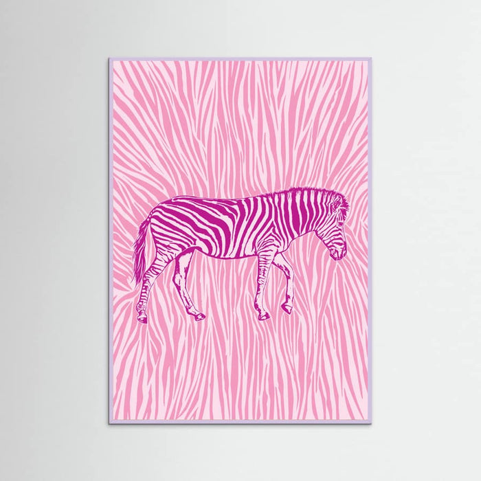 Póster African Zebra striking camouflage – póster e impresión artística