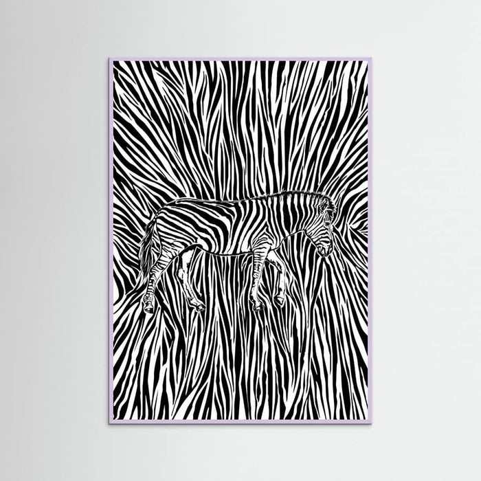 African Zebra striped camouflage -juliste – juliste ja taidepainatus