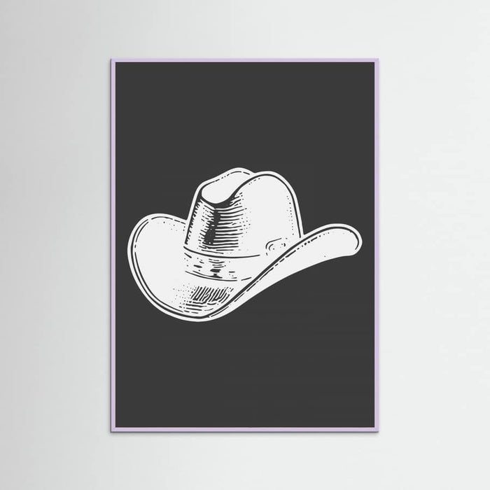 Black Cowboy Hat Poster – plakat og kunsttryk
