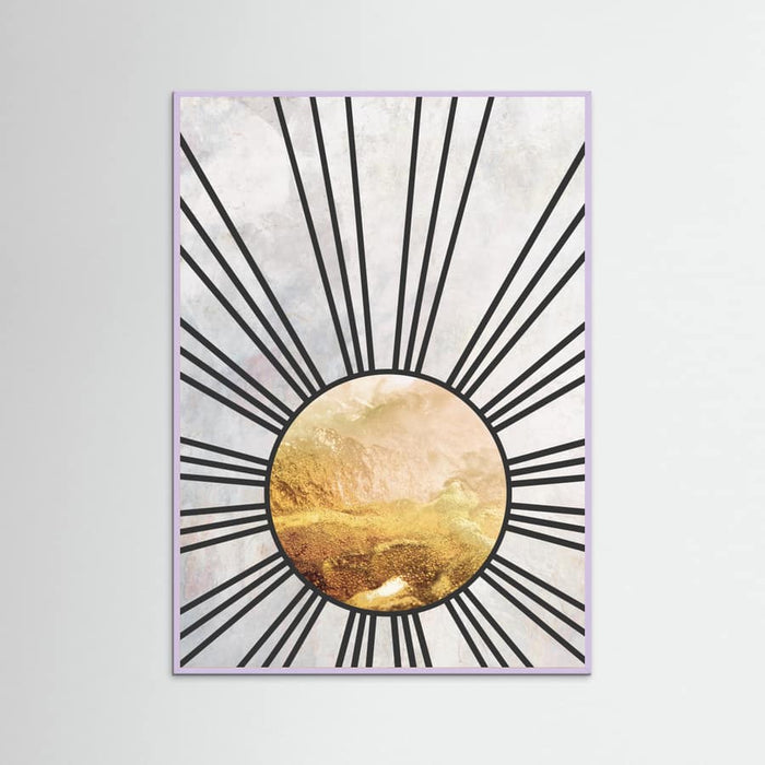 Black gold mid sun Poster – poster and art print