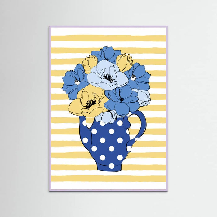 Blue Flowers Poster – poster och konsttryck