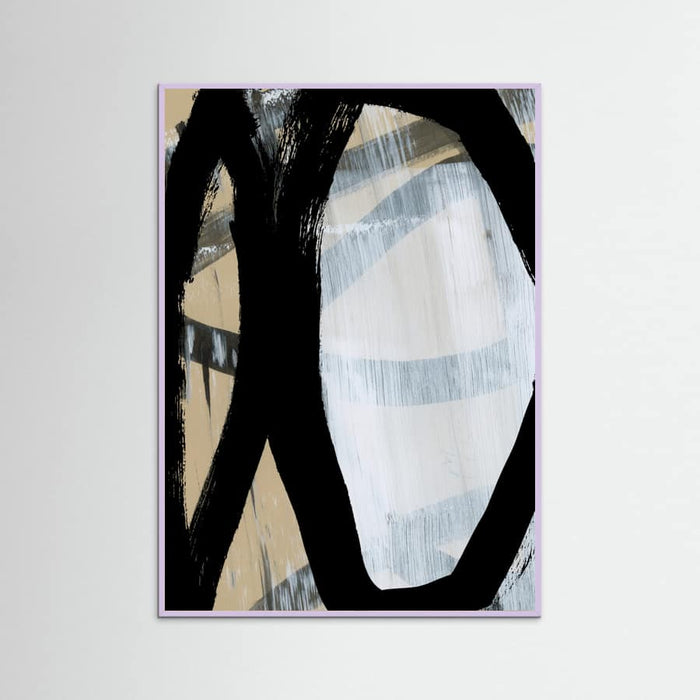 Bold Black On White No1 Poster – plakat og kunsttryk