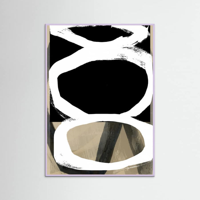Bold Black On White No4 Poster – plakat og kunsttryk