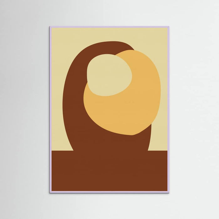 Lilac Wood Color Shapes 0003 Poster