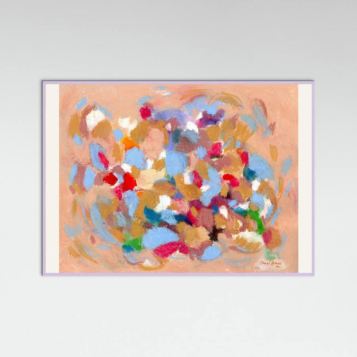 Lilac Wood Confetti Garden I Poster