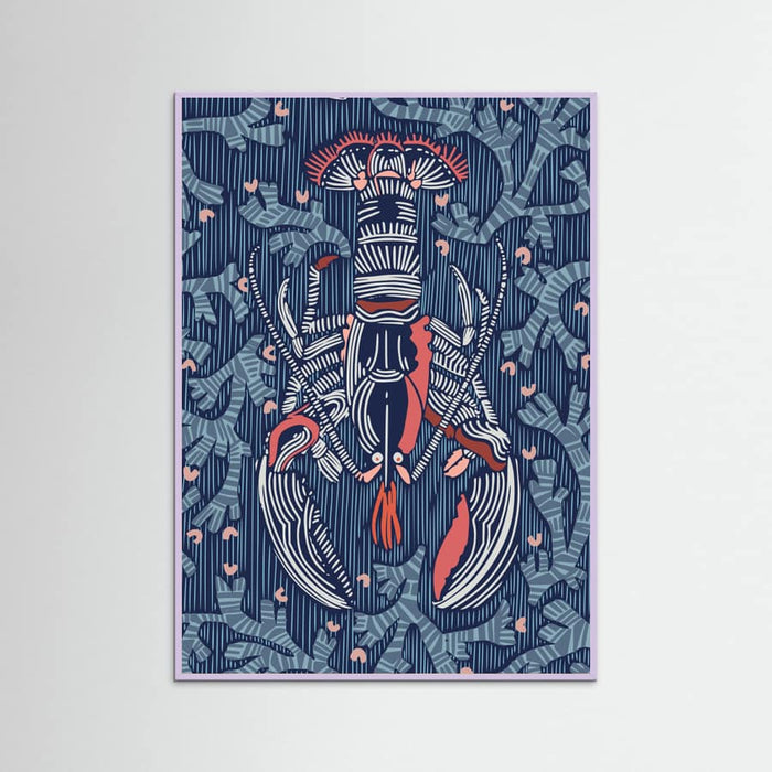 Crustacean Core navy Poster – poster and art print