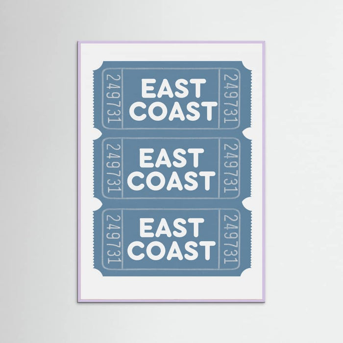 East Coast Tickets Poster – poster and art print
