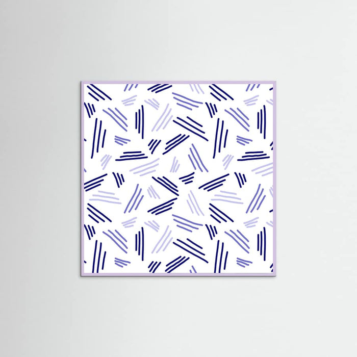Póster Falling Triple Lines Navy Blue – póster e impresión artística