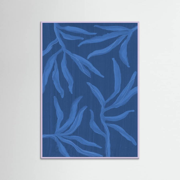 Affiche Ghost Fern 2 Indigo Monochrome – affiche et impression d’art