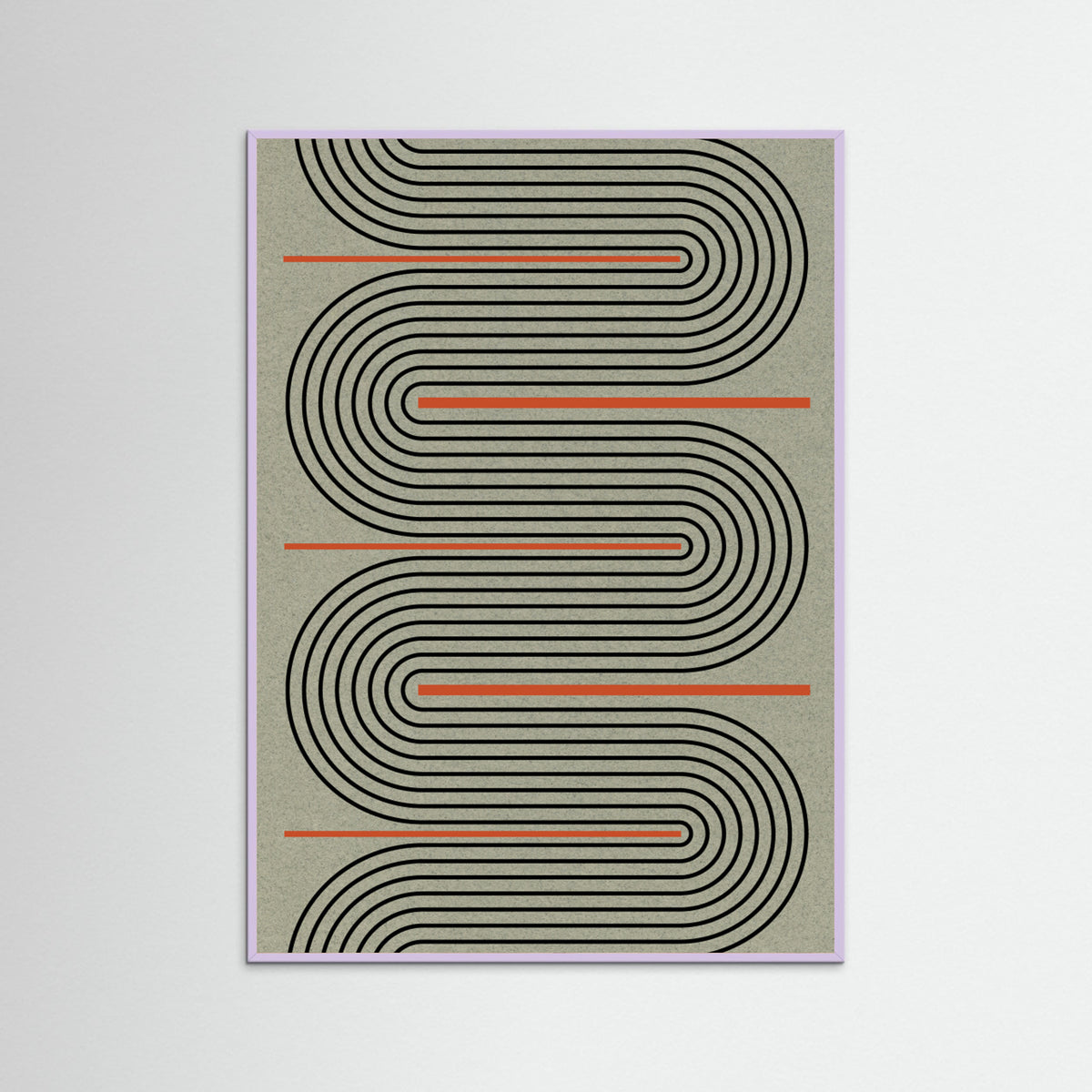 Lilac Wood Modern Contemporary Balance No.1 Poster
