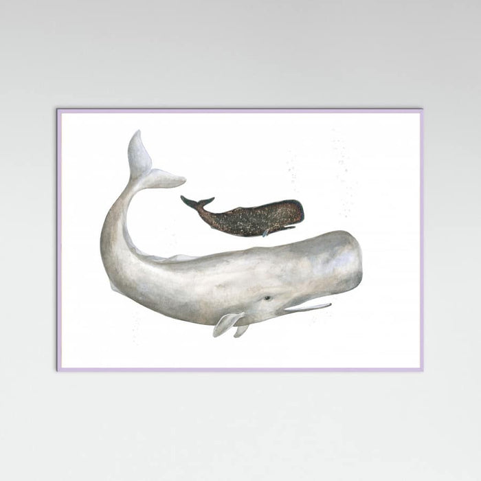 Poster Mother and Baby Sperm Whale – poster e stampa artistica