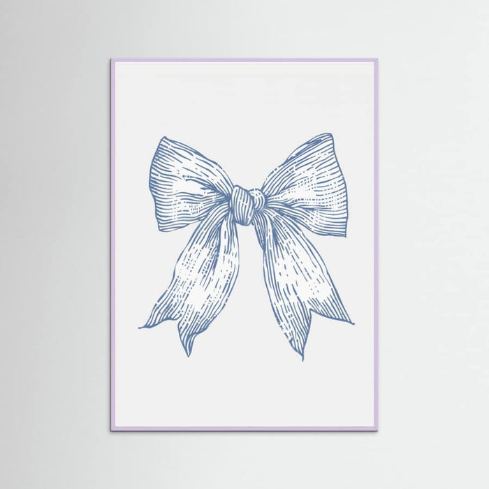 Plakat Nautical Pale Blue Bow – plakat i druk artystyczny