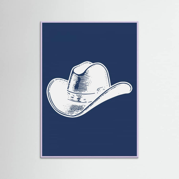 Plakat Navy Blue Cowboy Hat – plakat i druk artystyczny