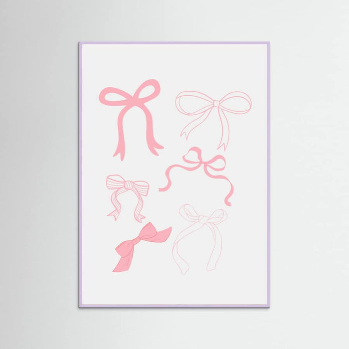 Pink Bows Poster – plakat og kunsttryk