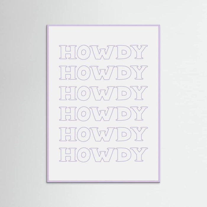 Plakat Purple Howdy – plakat i druk artystyczny
