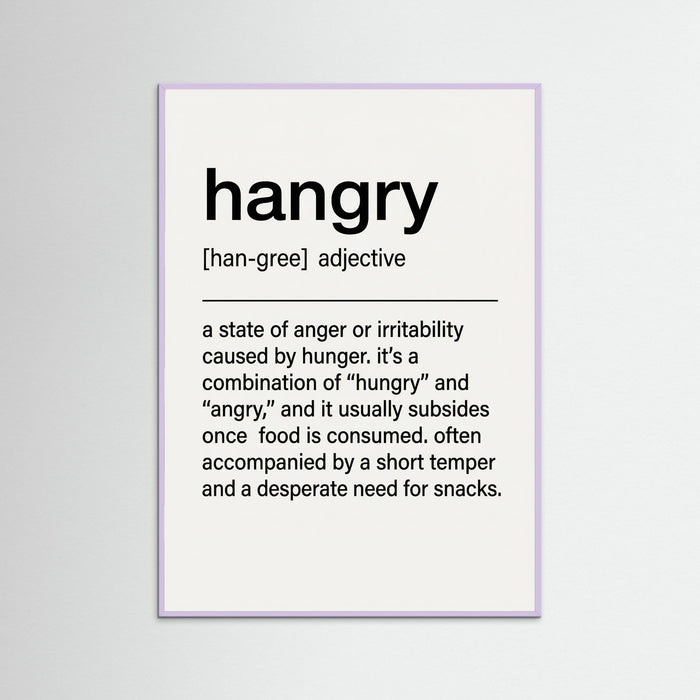 Snack Definition – plakat i druk artystyczny