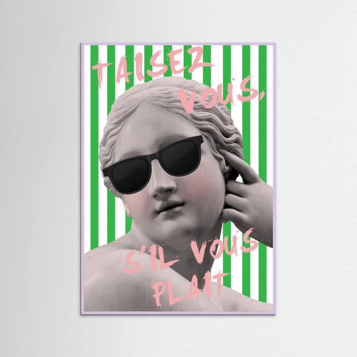 Striped Venus Poster – plakat og kunsttryk
