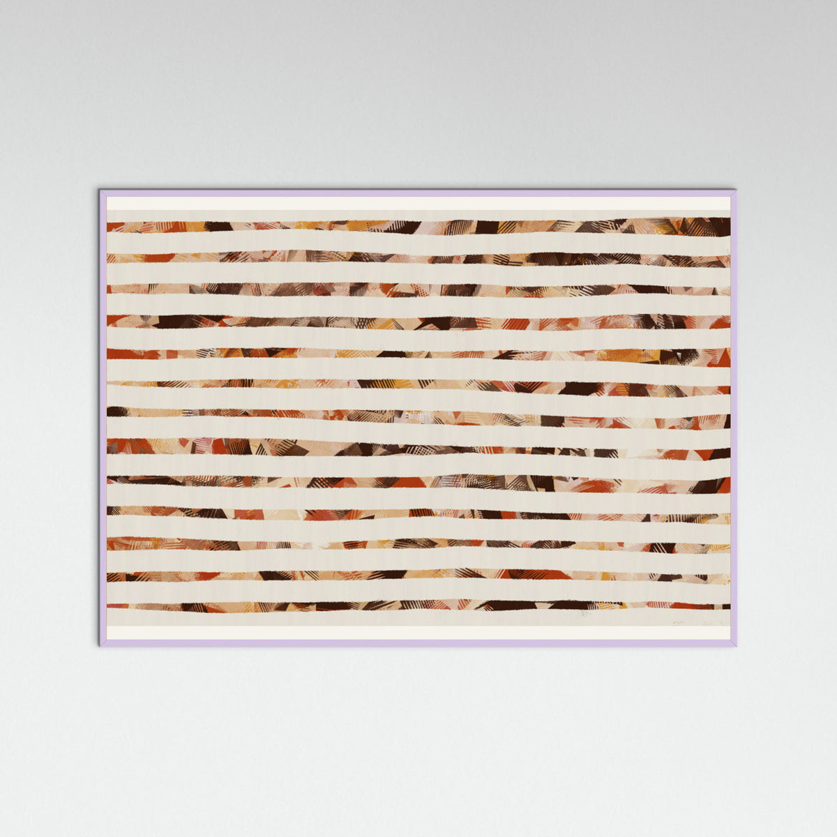 Lilac Wood Stripes of Earthy Warmth Poster