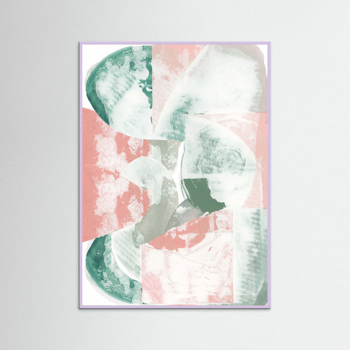 Lilac Wood Terra & Teal 1 Poster