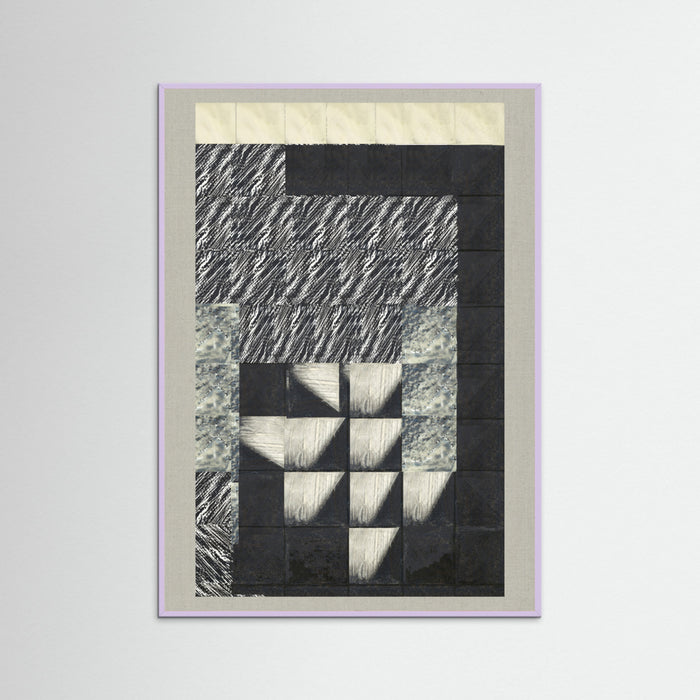 Lilac Wood Textured Tides 2 Poster
