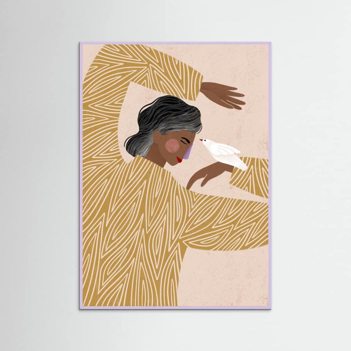 The Woman With He Bird Poster – poster and art print