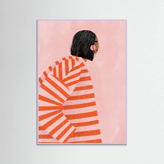 The Woman With the Orange Stripes Poster – poster and art print