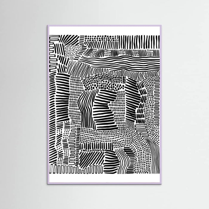 Lilac Wood Tribal Art Poster