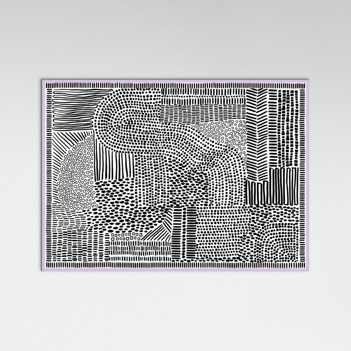 Lilac Wood Tribal Tapestry Poster