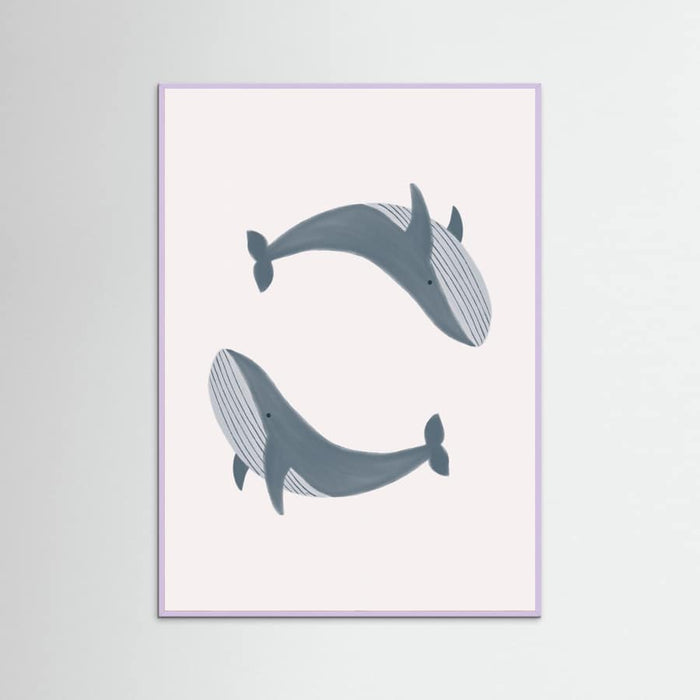 Two Whales Poster – Poster und Kunstdruck