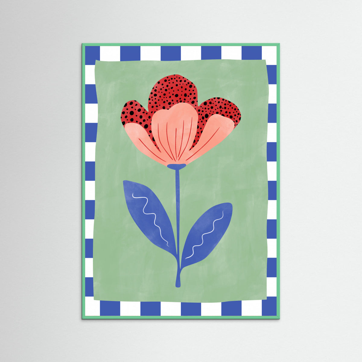 Mint Wood Abstract Composition No. 23 Poster