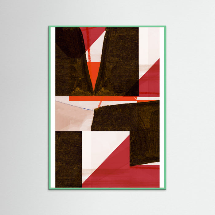 Mint Wood Angles 11 Poster