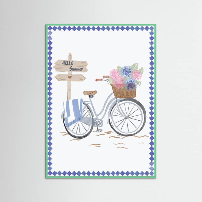 Bicycle at beach Poster – poster och konsttryck