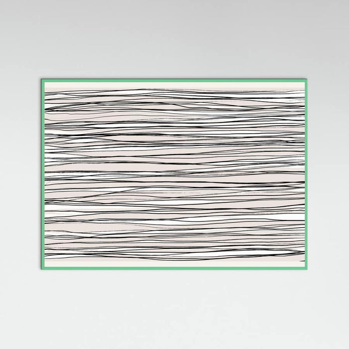 Black on Beige Lines Poster – poster and art print