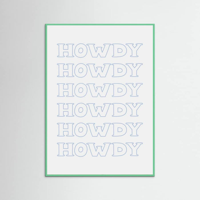 Plakat Blue Howdy – plakat i druk artystyczny