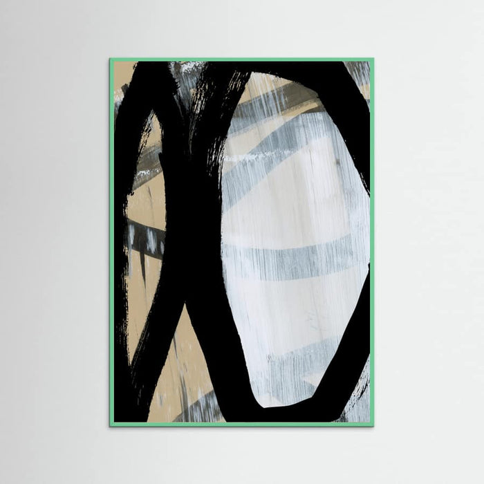 Bold Black On White No1 Poster – plakat og kunsttryk