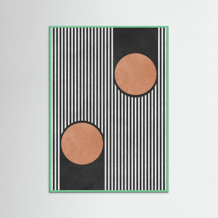 Circles on black background 2 Poster – poster and art print