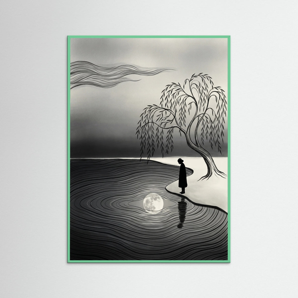 Mint Wood Contemplative Horizon