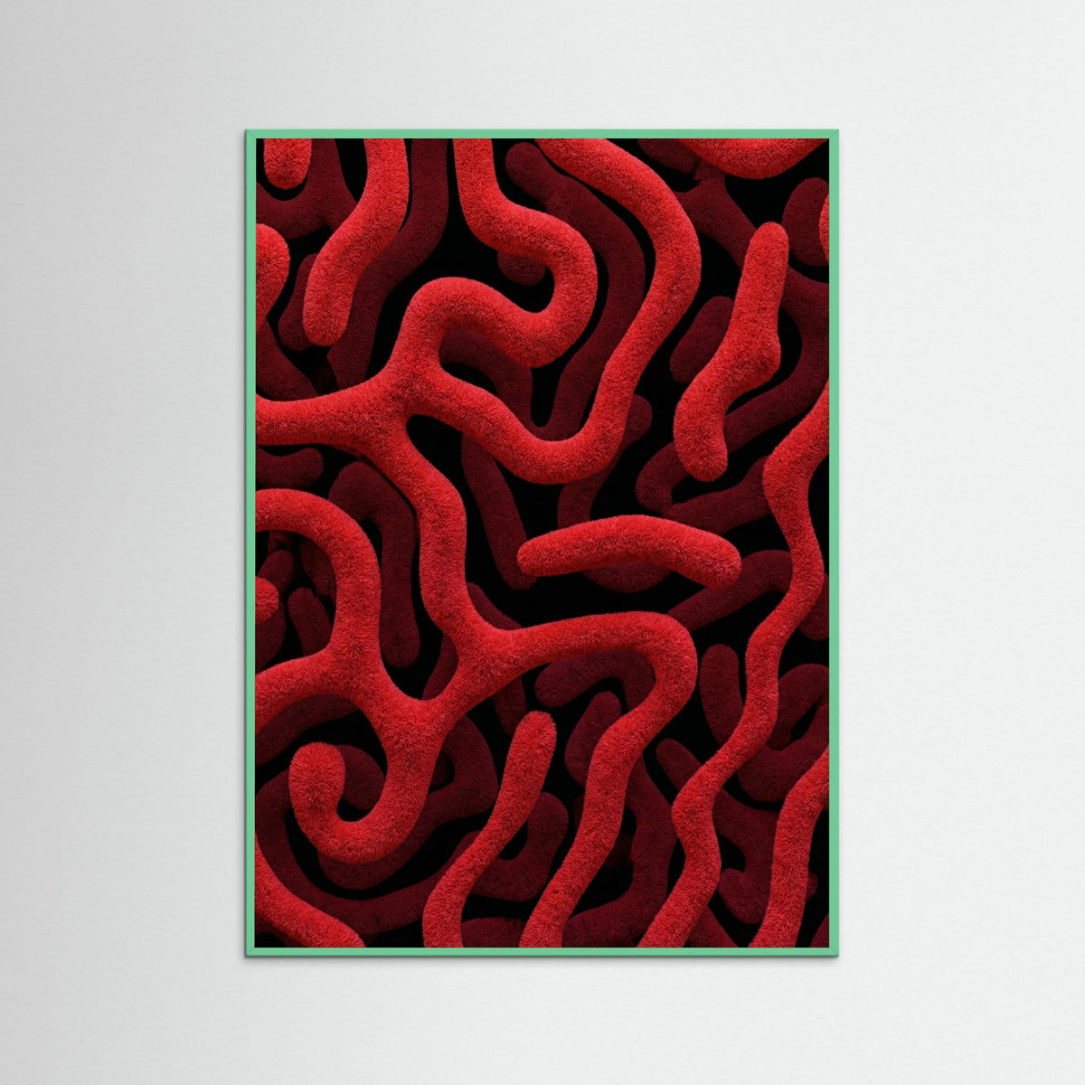 Mint Wood Crimson Labyrinth