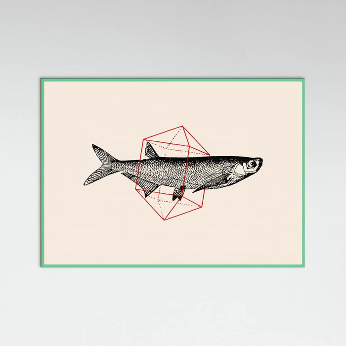 Fish In Geometrics Nº2 Poster – plakat og kunsttryk
