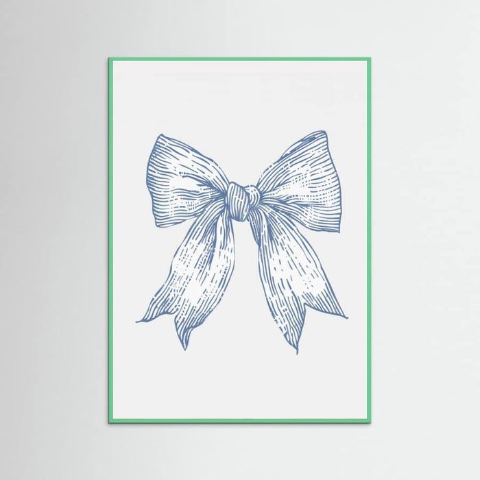 Plakat Nautical Pale Blue Bow – plakat i druk artystyczny