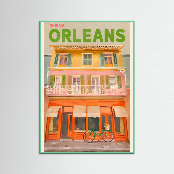 Mint Wood New Orleans Louisiana Vintage Travel Poster