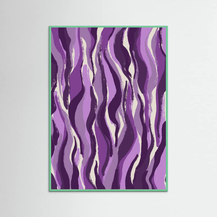 Purple Flame Waves Poster – plakat og kunsttryk