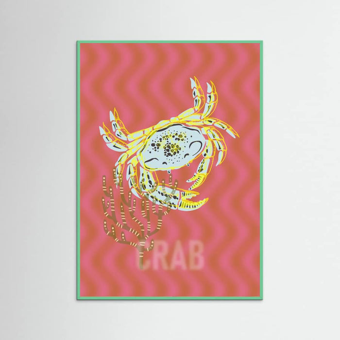 Sea life crab Neptune's joy Poster – poster and art print