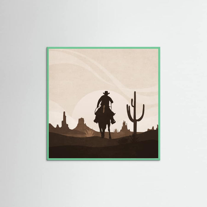 Mint Wood Sunset Poster