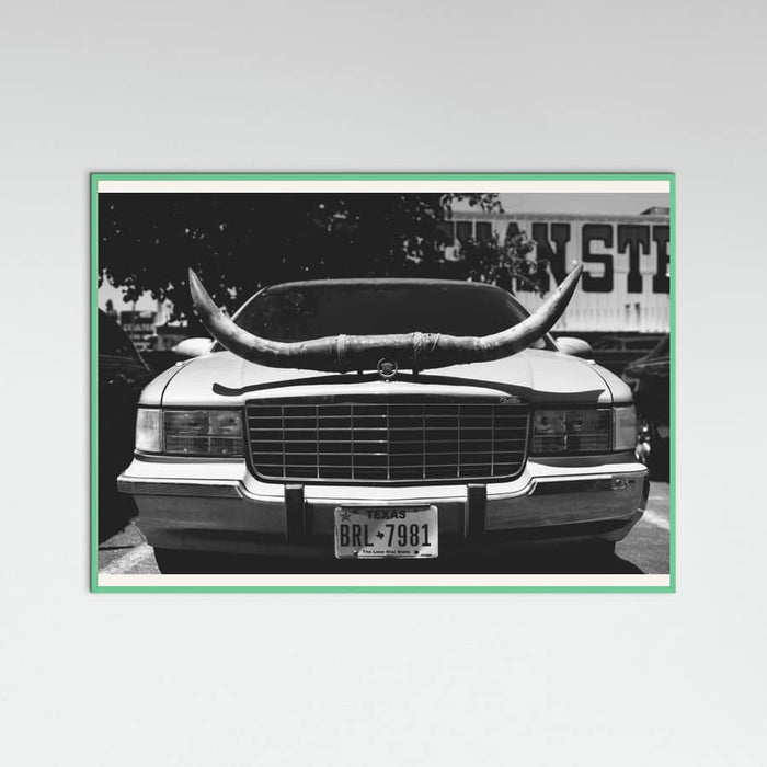 Mint Wood Texas Ride Poster