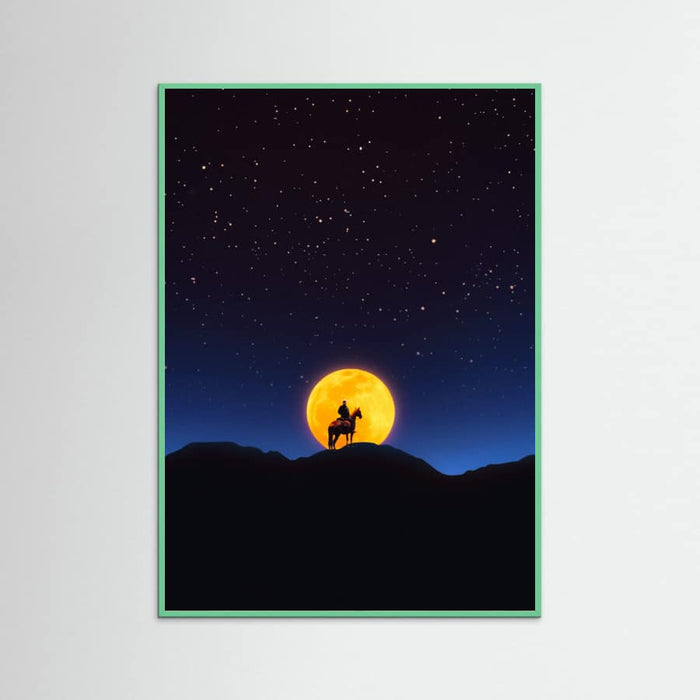 Mint Wood The Rider and the Moon Poster