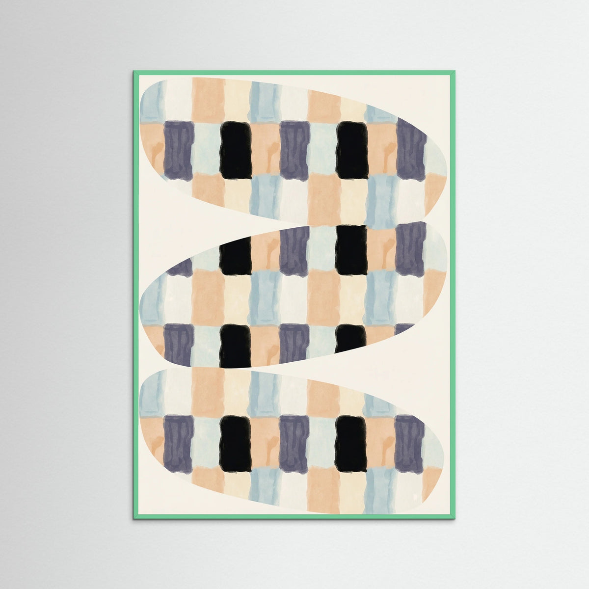 Mint Wood Woven Flow