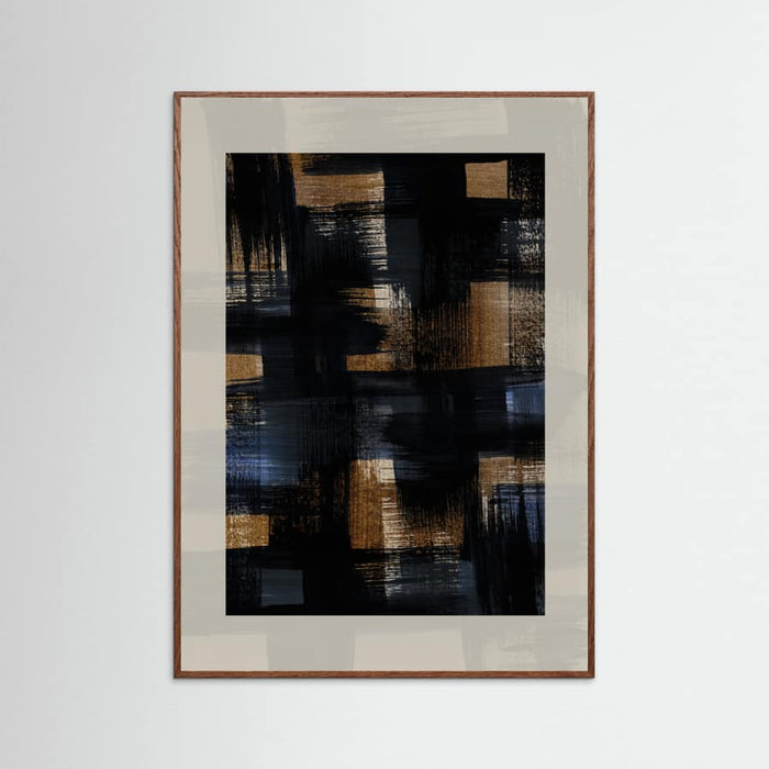 Abstract Brush Strokes 128X Poster – Poster und Kunstdruck