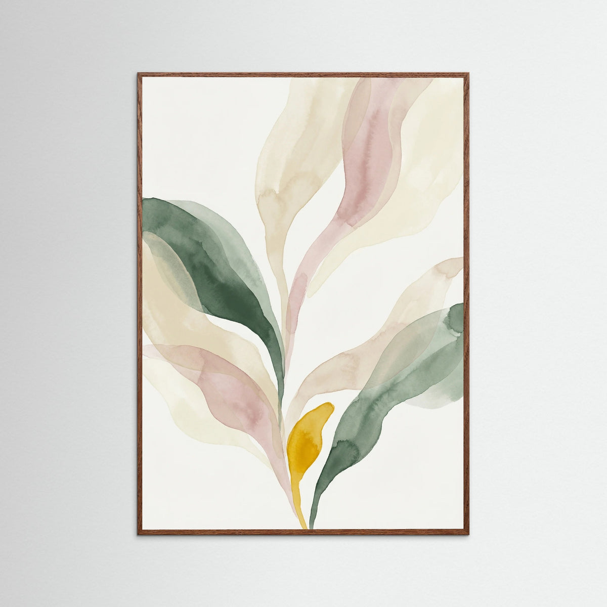 Oak Dark Abstract Petal Forms